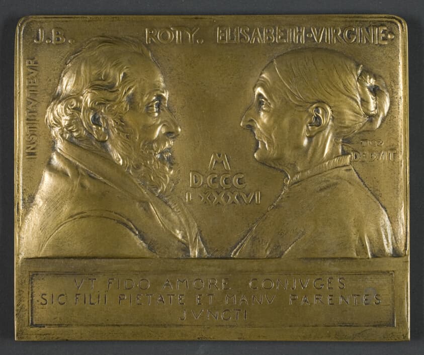 Portrait Busts of Elisabeth Virginie and J. B. Roty