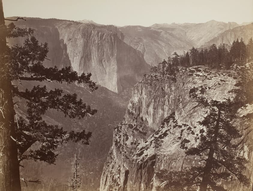 First View of the Yosemite Valley from the Mariposa Trail