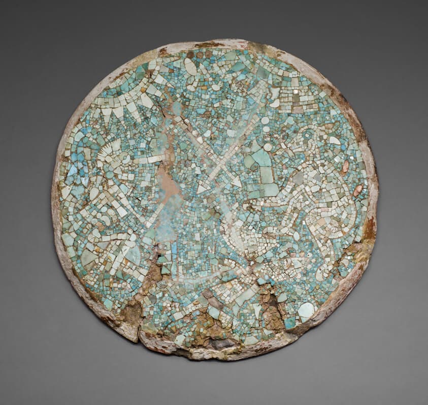 Mosaic Disk with a Mythological and Historical Scene