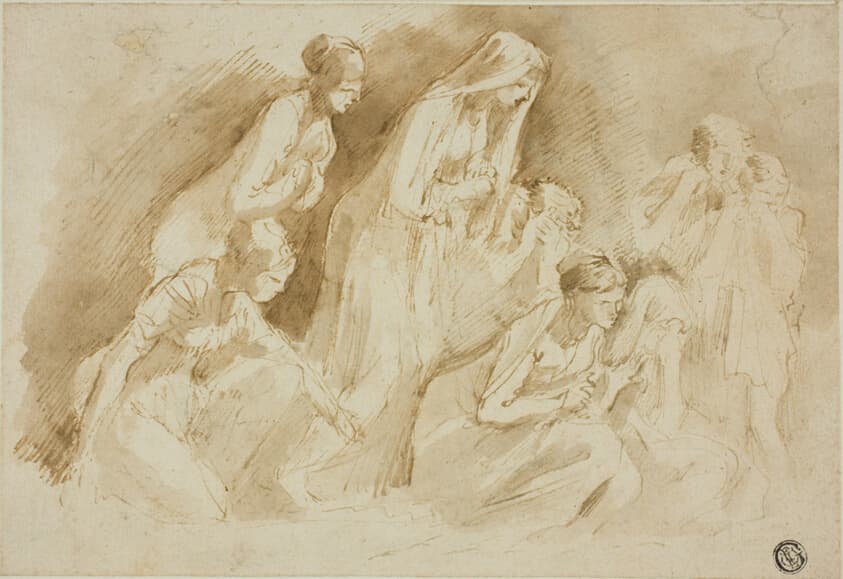 Mourners Over the Dead Christ