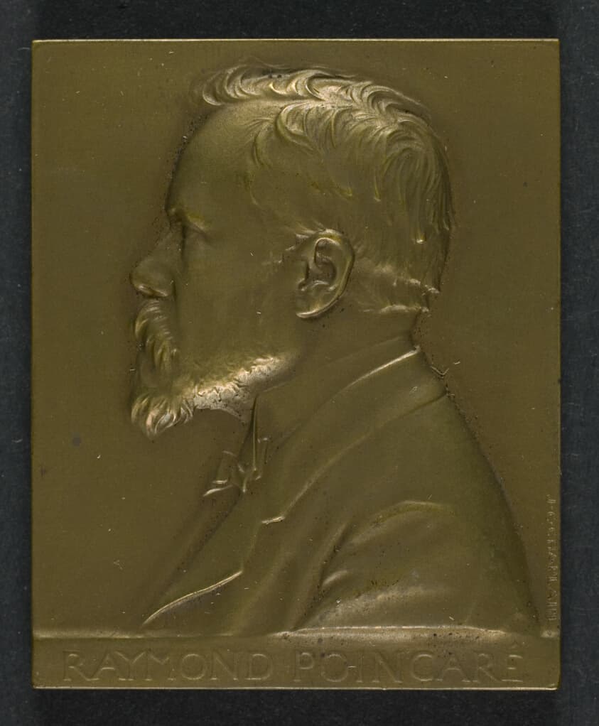 Plaquette Commemorating Raymond Poincare