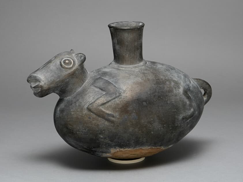 Blackware Vessel in the Form of a Llama