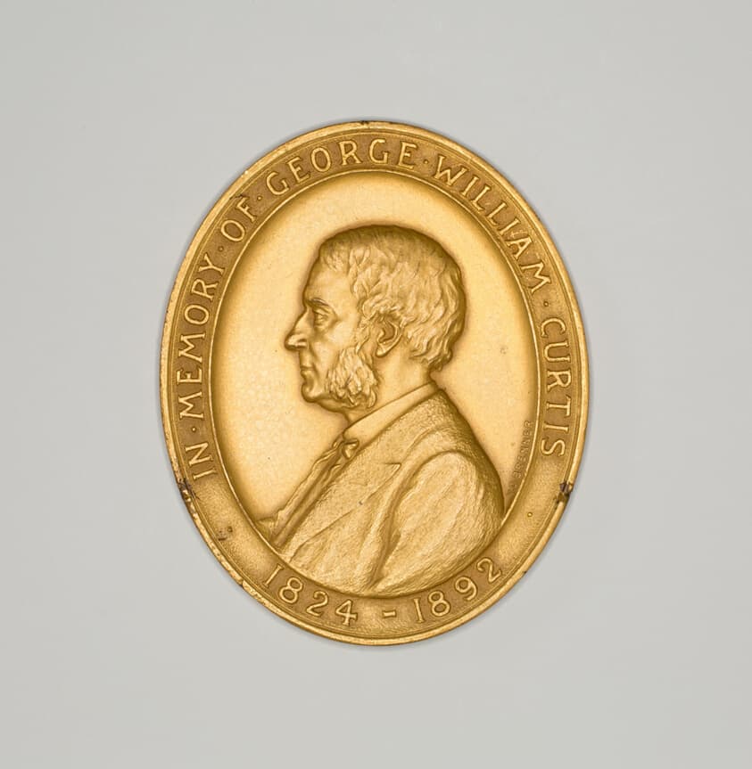 Medal Depicting George William Curtis