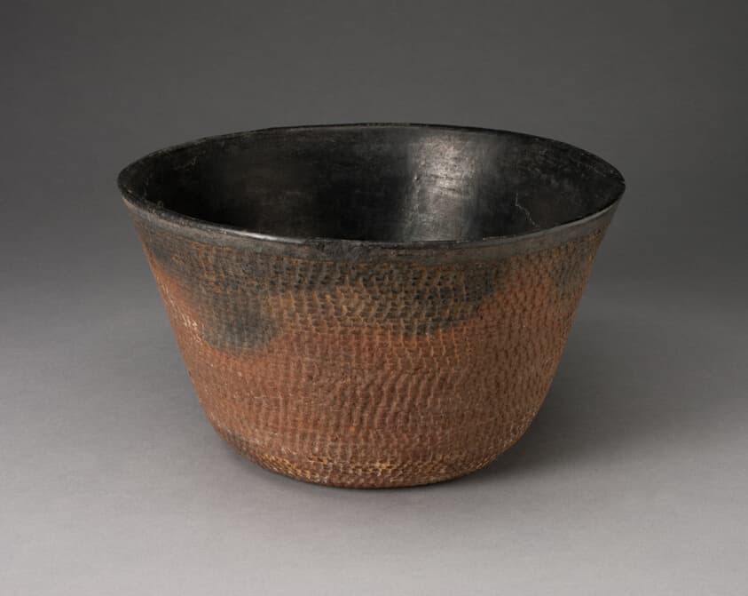 Bowl with Textured Surface Decoration