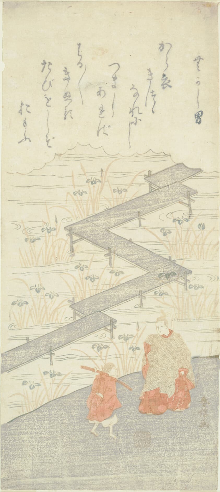 Eight-Platform Bridge (Yatsuhashi), from the "Tale of Ise (Ise Monogatari)"