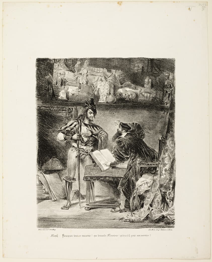 Mephistopheles Appearing to Faust