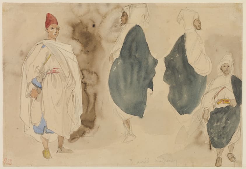 Four Sketches of Arab Men