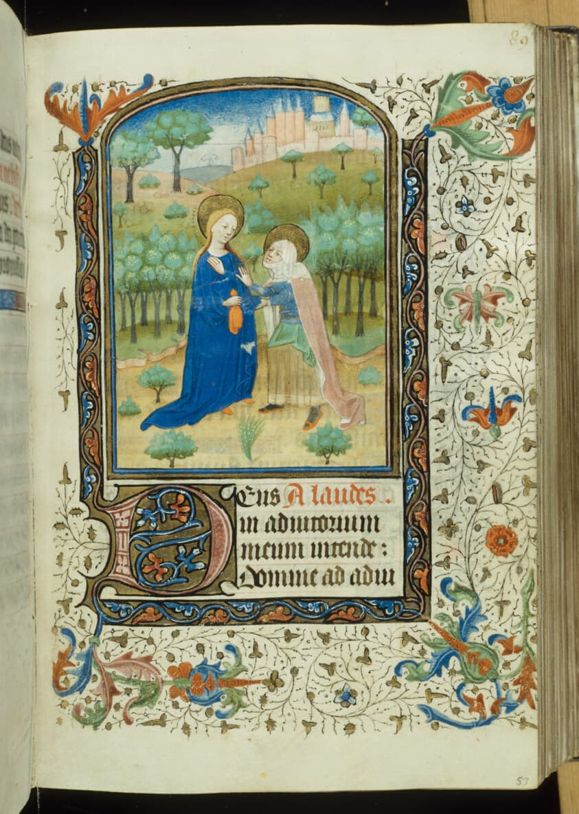 The Visitation, from a Book of Hours