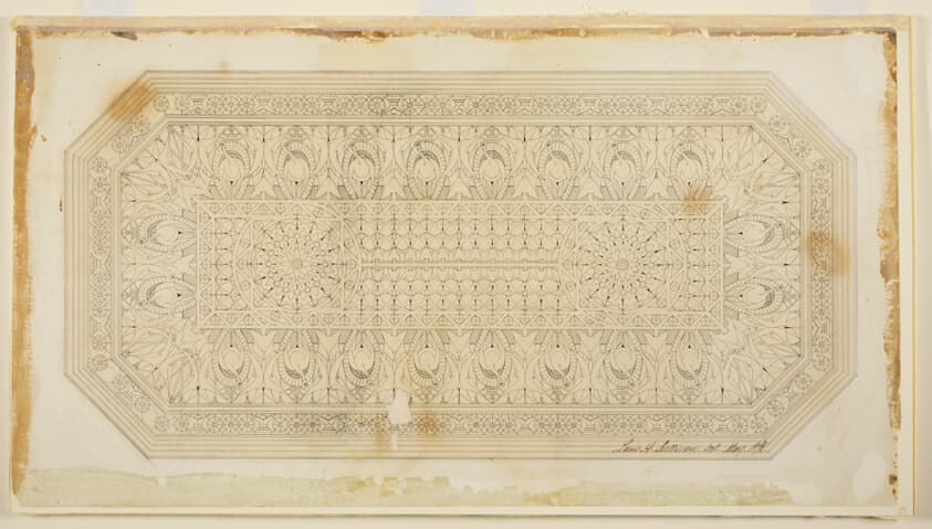 Ceiling Design with Peacock Motif