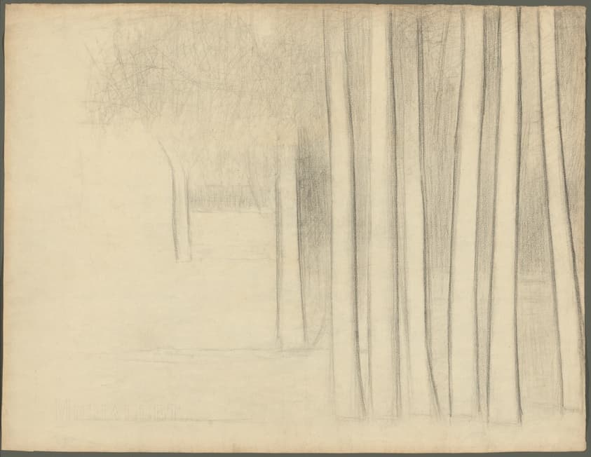 Tree Trunks (study for La Grande Jatte)