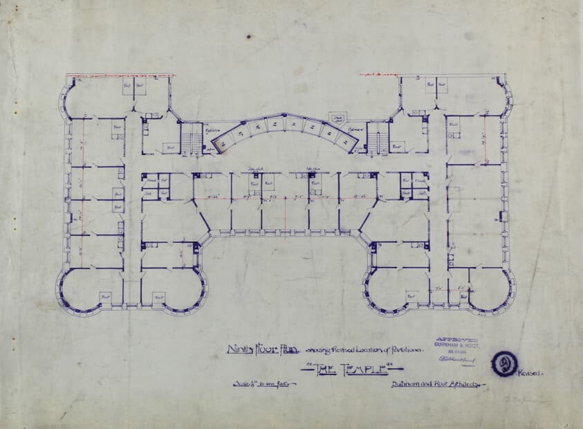 Women's Temple Building, Chicago, Illinois, Ninth Floor Plan