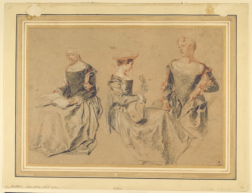 Three Studies of Seated Women