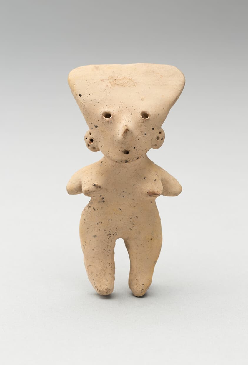 Female Figure with Incised Features and Triangular Head