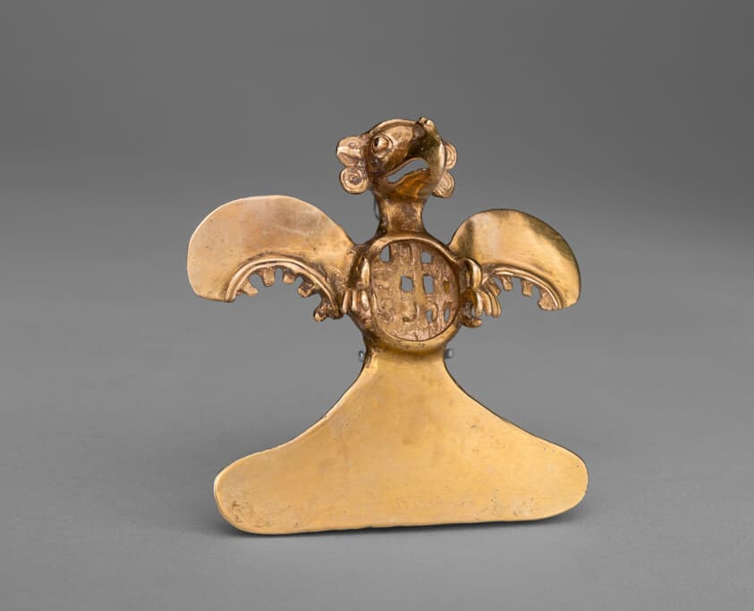 Pendant in the Form of an Abstract Bird with Outstretched Wings and Tail