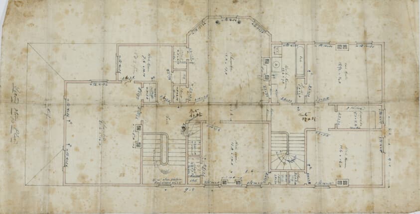 Charles R. Larrabee House, Chicago, Illinois, Second Floor Plan