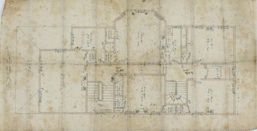 Charles R. Larrabee House, Chicago, Illinois, Second Floor Plan