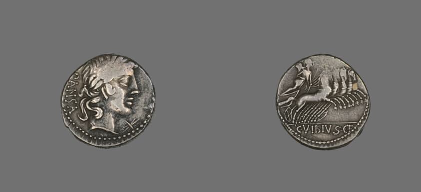 Denarius (Coin) Depicting the God Apollo