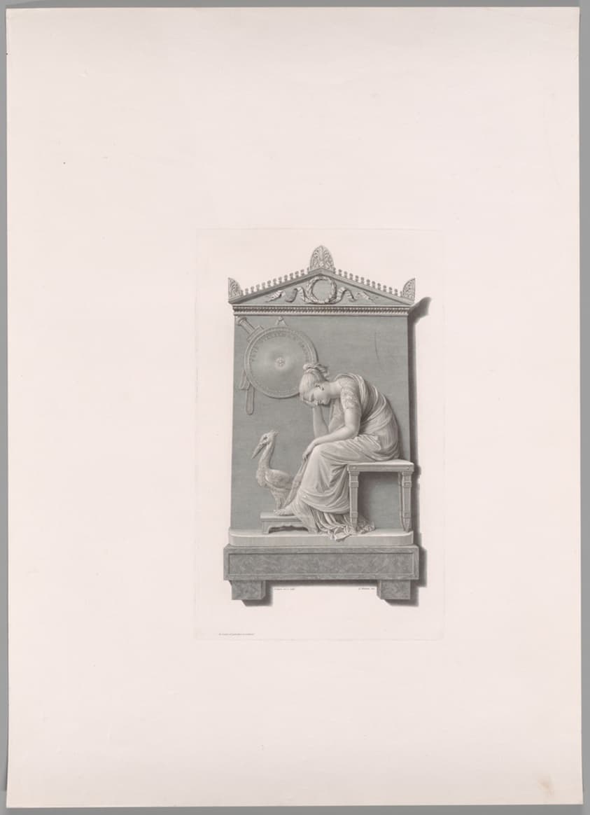 Funerary Monument of Prince William of Orange Nassau, from Oeuvre de Canova