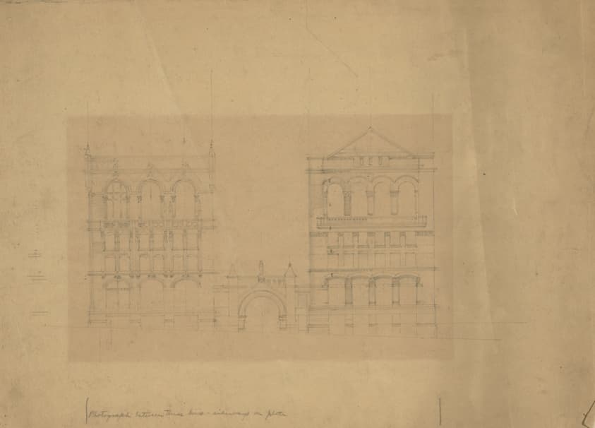 Board of Trade Building, Kansas City, Missouri, Front Elevation Study