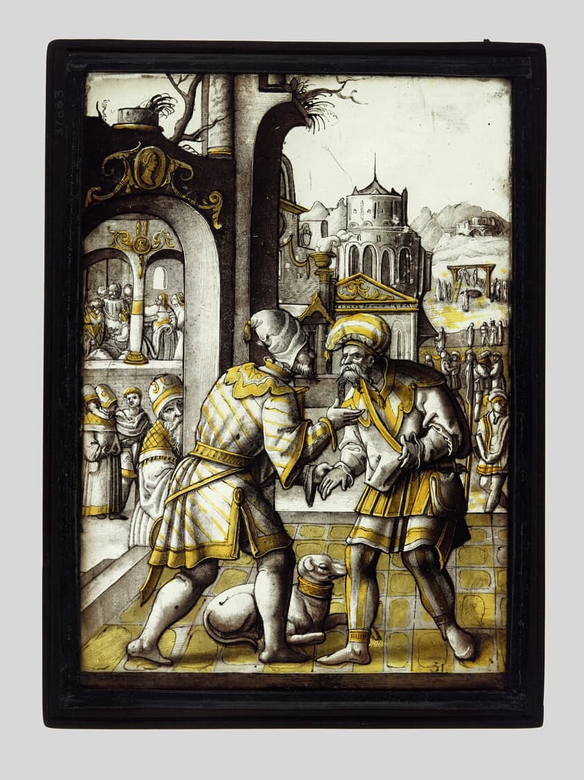 Mordechai Overhears the Conspiracy from the Story of Esther