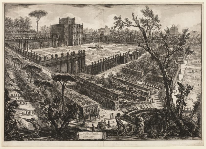 Villa Pamphili outside Porta S. Pancrazio, from Views of Rome