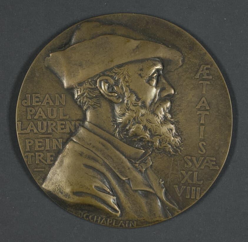 Portrait Bust of the Painter, Jean Paul Laurens, Painter at the age of 48