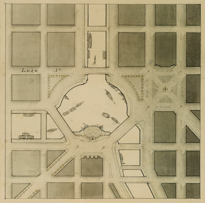 The Plan of Chicago Plate 106, Chicago, Illinois, Presentation Drawing