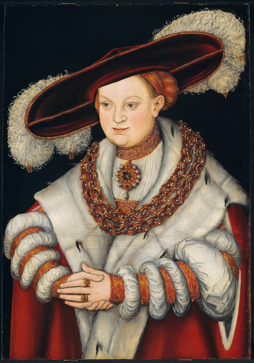 Portrait of Magdalena of Saxony, Wife of Elector Joachim II of Brandenburg