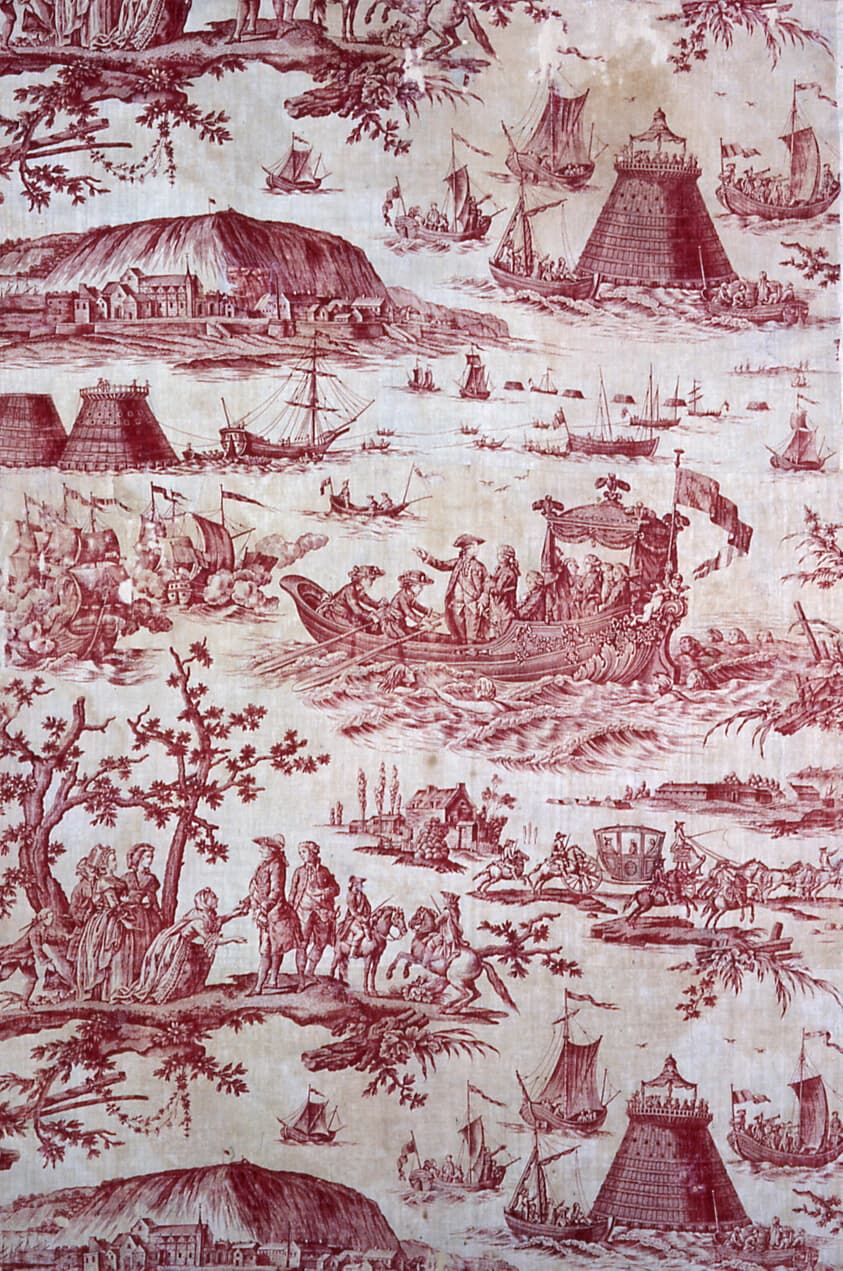 The Inauguration of The Port of Cherbourg by Louis XVI (Furnishing Fabric)