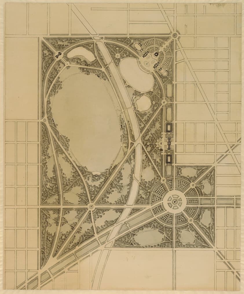 Plan of Chicago, Plate 63, Plan of a Proposed Park