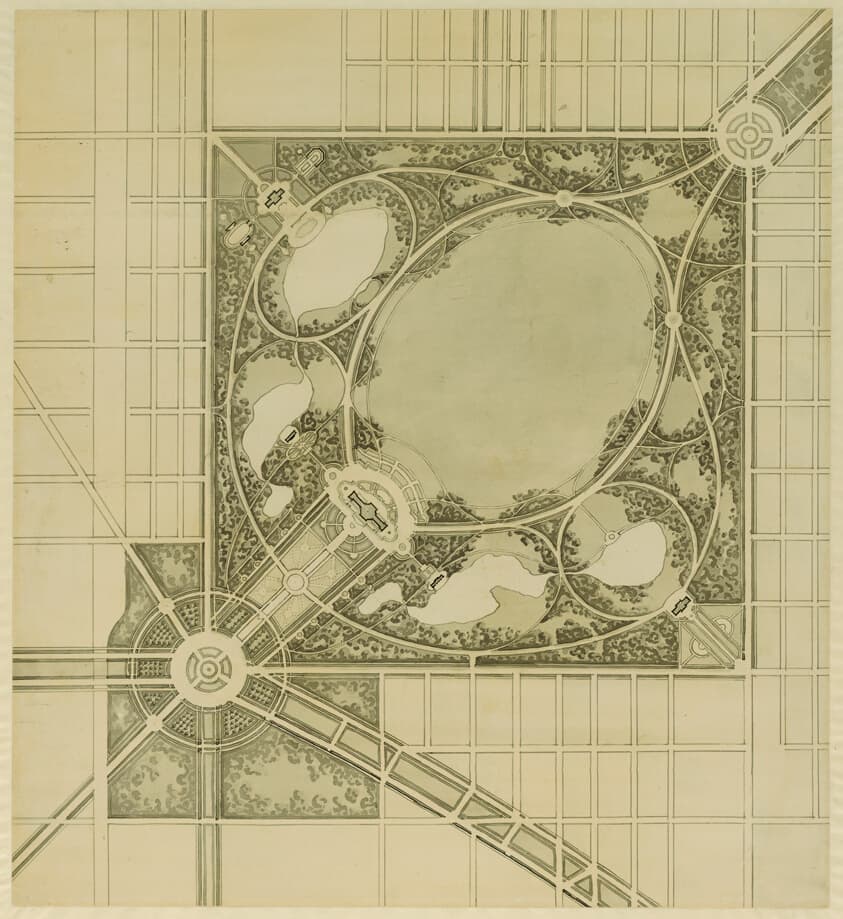 Plan of Chicago, Plate 62, Plan of a Proposed Park