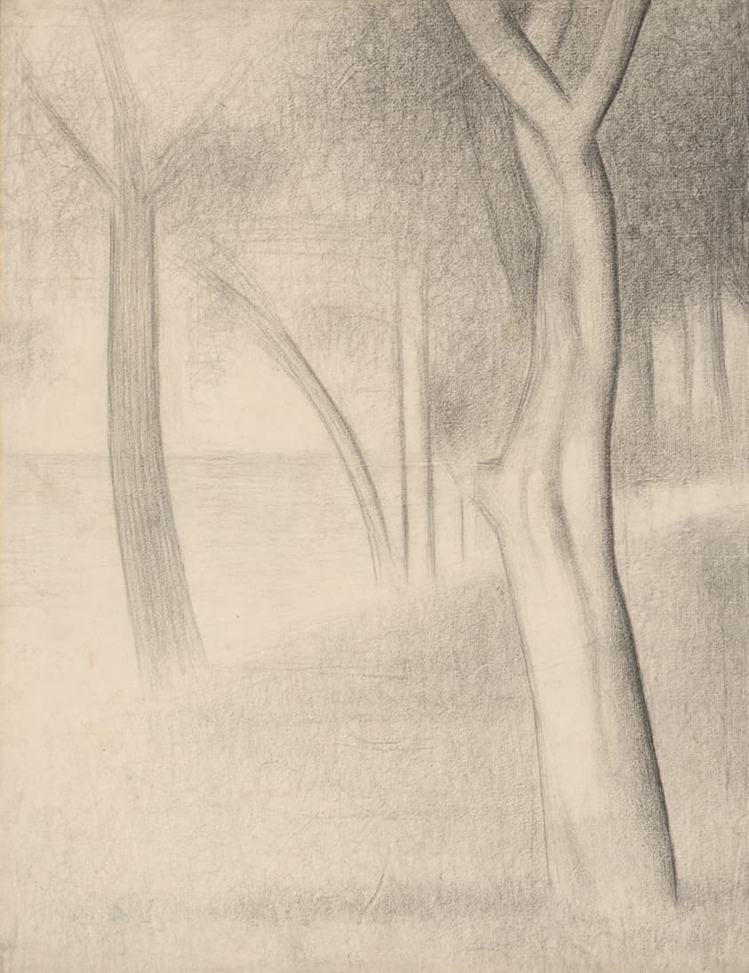 Trees (study for La Grande Jatte)