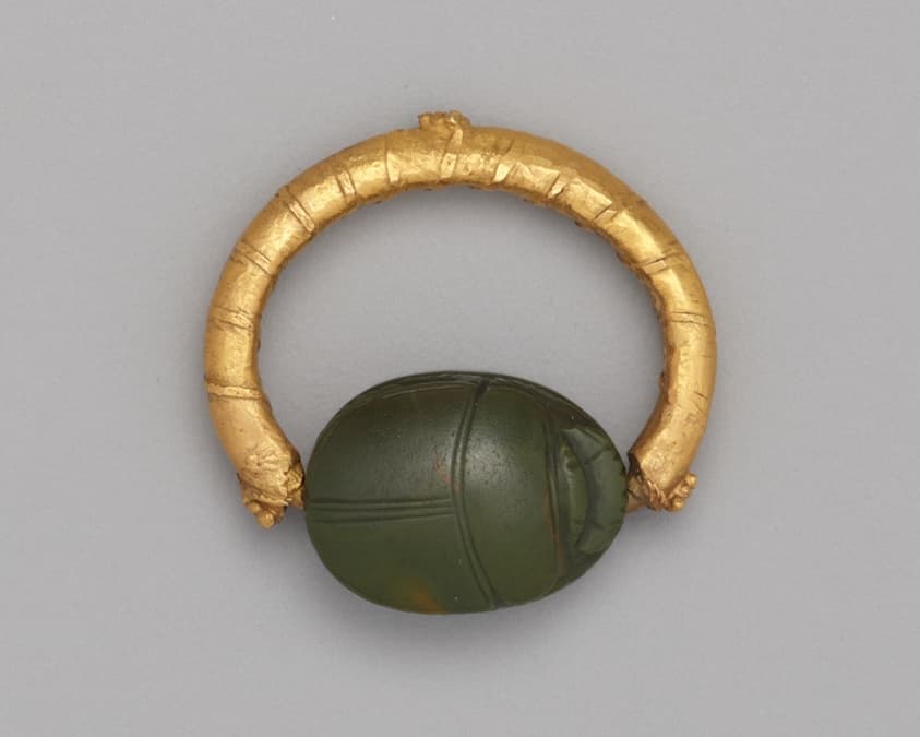 Ring with a Scarab Bezel