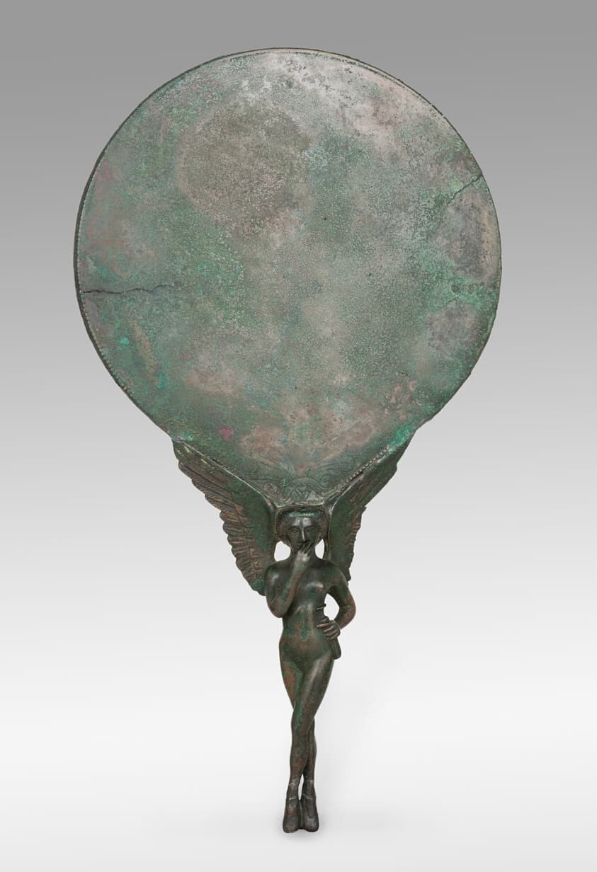 Mirror with a Handle in the Form of a Female Figure