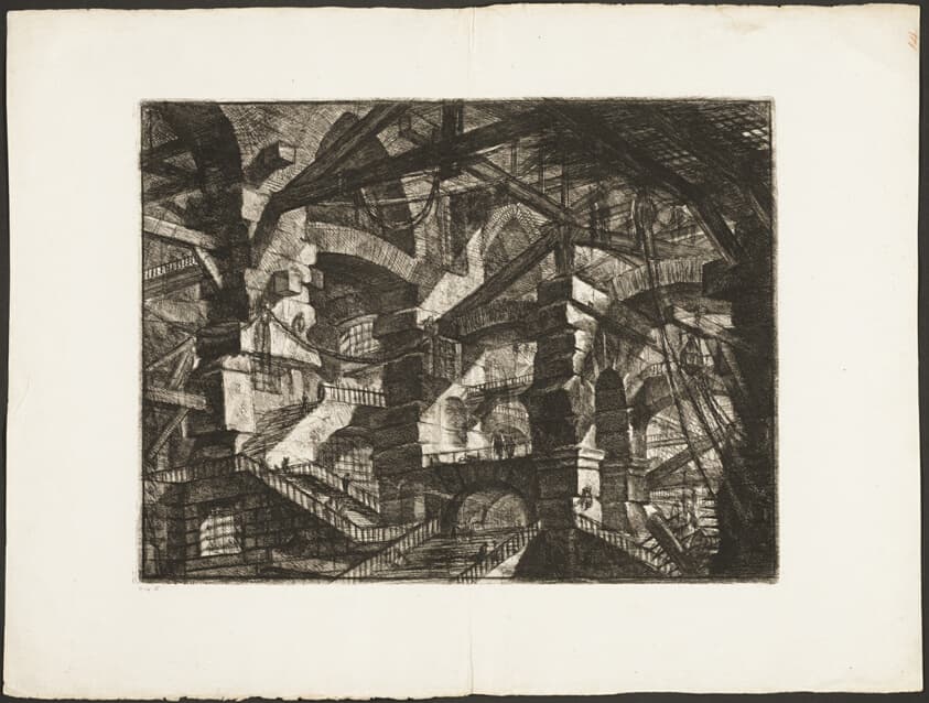 The Gothic Arch, plate 14 from Imaginary Prisons