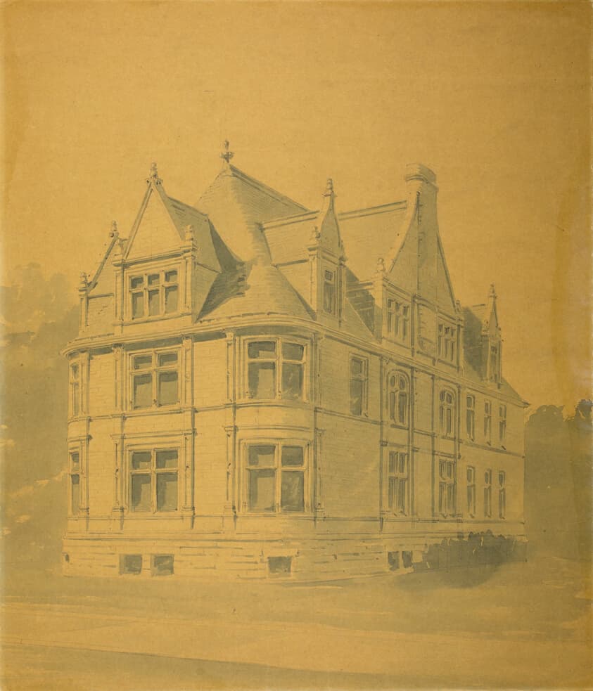 William J. Goudy House, Chicago, Illinois, Perspective